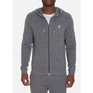 Robert Graham Men's Atom Long Sleeve Knit Classic Fit Hoodie Grey Men XXL 2XL
